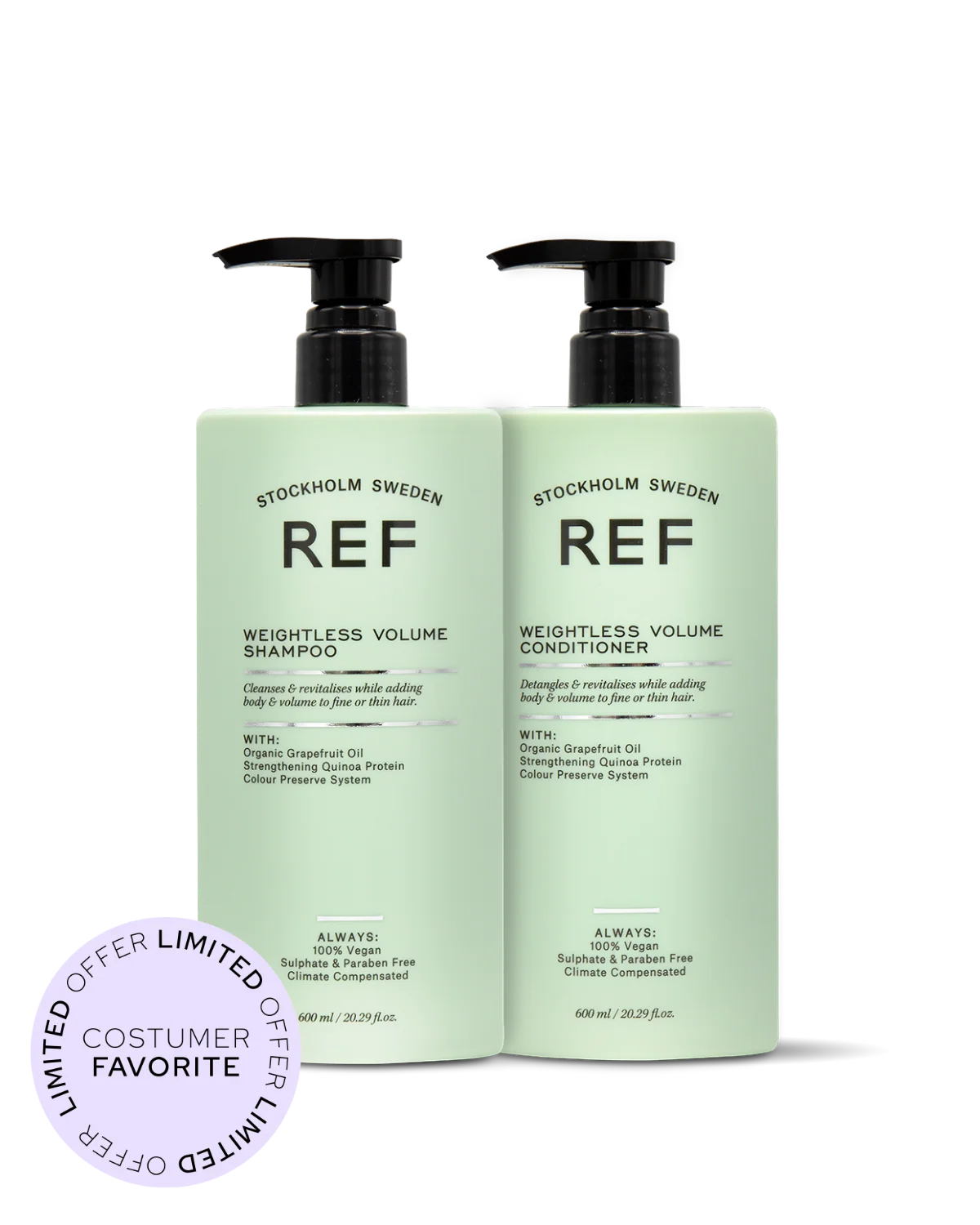 REF DUO PACK- WEIGHTLESS VOLUME DUO 600ML